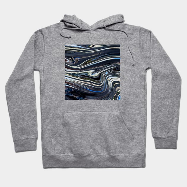 Marble black and colors grading pattern Hoodie by Dolta